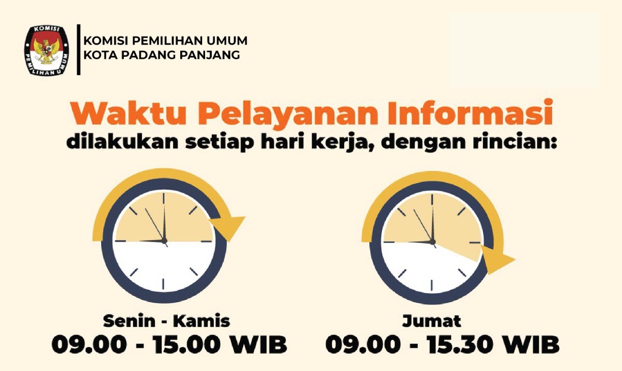 Jadwal Pelayanan PPID KPU Padang Panjang
